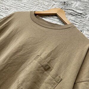 Vintage Dickies Essential Frocket Baggy T-Shirt Tan‎ Khaki 2XL Boxy